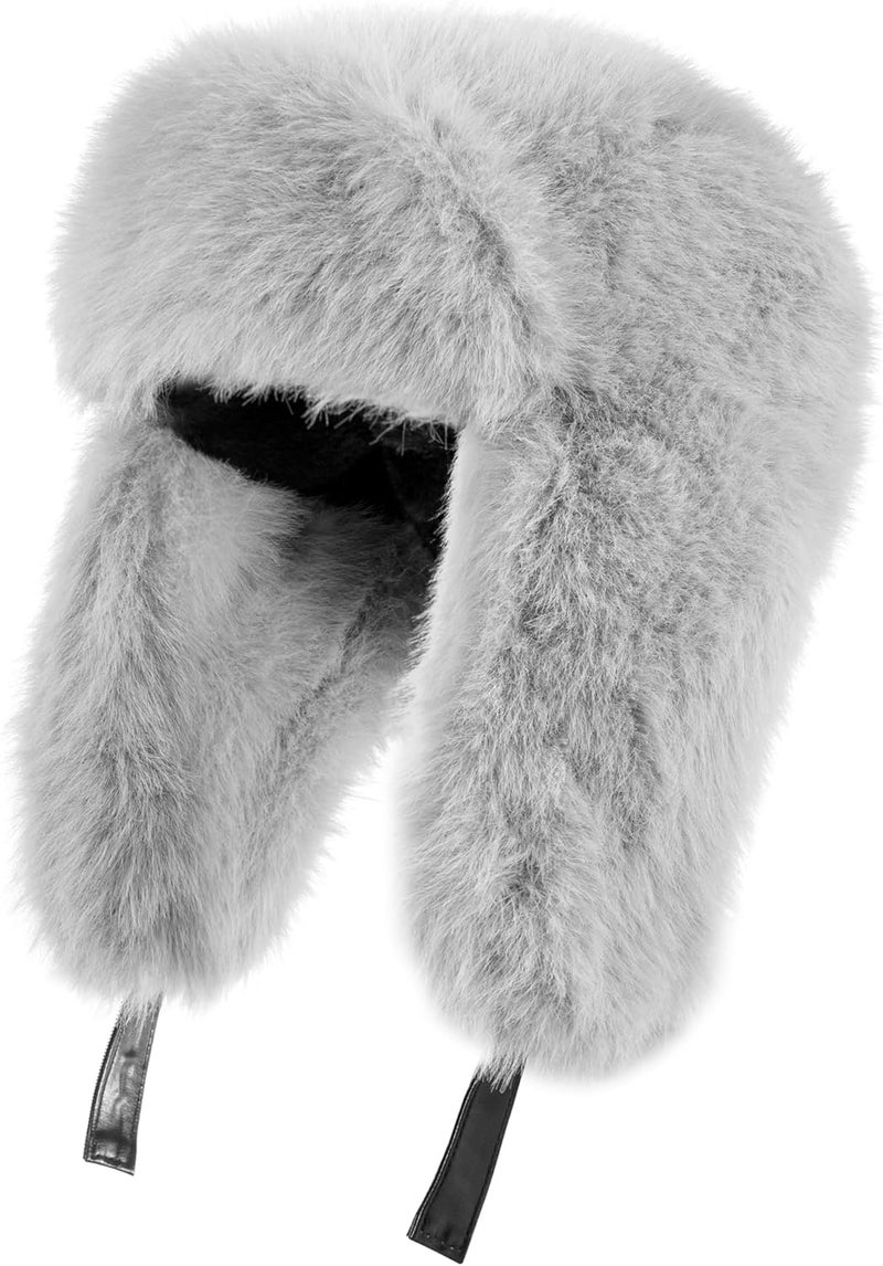 Gilotop Trapper Hat with Ear Flaps - Winter Russian-Style Fur Pilot Ushanka, Windproof Skiing for Men & Women - Image 1